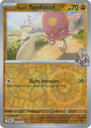 Destined Rivals - 109/182 - Arven's Toedscool - Reverse Holo