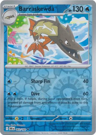 Destined Rivals - 063/182 - Barraskewda - Reverse Holo