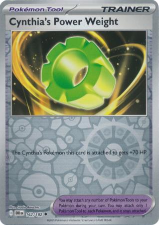 Destined Rivals - 162/182 - Cynthia's Power Weight - Reverse Holo