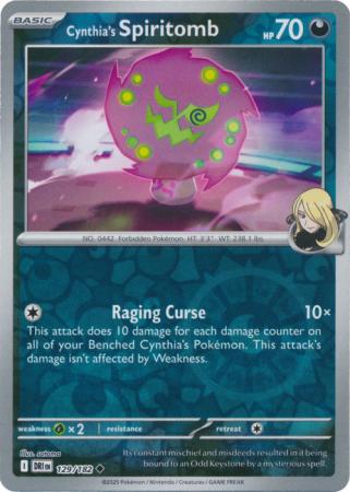 Destined Rivals - 129/182 - Cynthia's Spiritomb - Reverse Holo