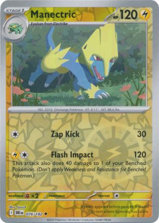 Destined Rivals - 076/182 - Manectric - Reverse Holo