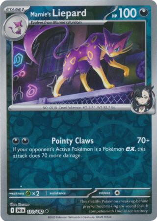 Destined Rivals - 131/182 - Marnie's Liepard - Reverse Holo