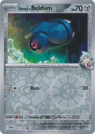 Destined Rivals - 143/182 - Steven's Beldum - Reverse Holo