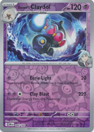 Destined Rivals - 084/182 - Steven's Claydol - Reverse Holo
