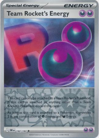 Destined Rivals - 182/182 - Team Rocket's Energy - Reverse Holo