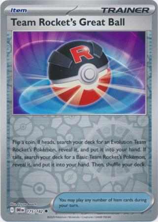 Destined Rivals - 175/182 - Team Rocket’s Great Ball - Reverse Holo
