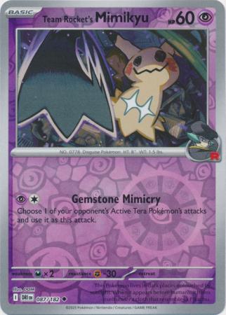 Destined Rivals - 087/182 - Team Rocket's Mimikyu - Reverse Holo