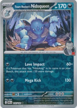 Destined Rivals - 116/182 - Team Rocket's Nidoqueen - Reverse Holo
