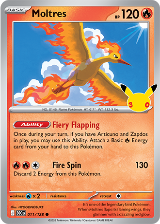 30th Celebration - 011/128 - Moltres