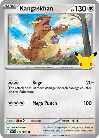 30th Celebration - 114/128 - Kangaskhan