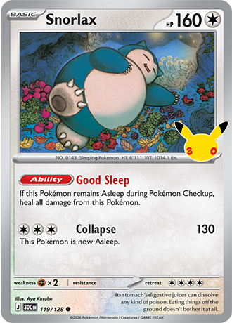 30th Celebration - 119/128 - Snorlax