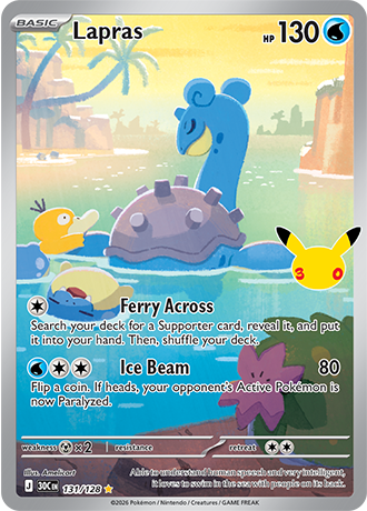 30th Celebration - 131/128 - Lapras
