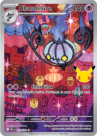 30th Celebration - 137/128 - Chandelure