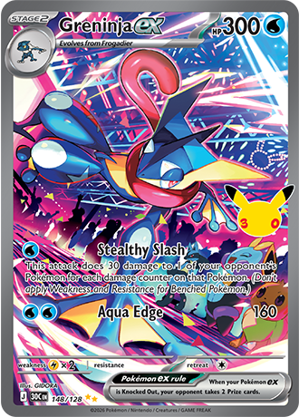 30th Celebration - 148/128 - Greninja ex