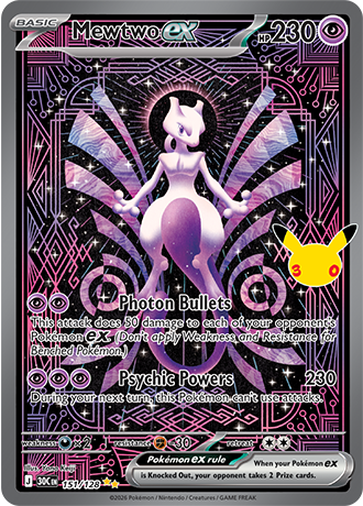 30th Celebration - 151/128 - Mewtwo ex