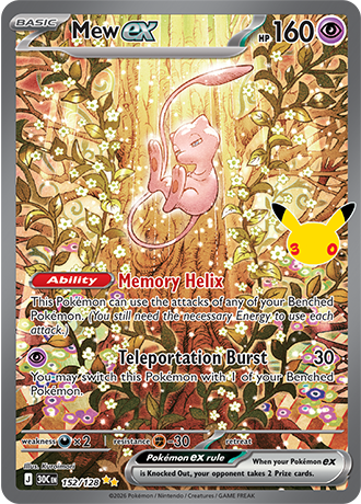 30th Celebration - 152/128 - Mew ex