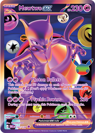 30th Celebration - 157/128 - Mewtwo ex