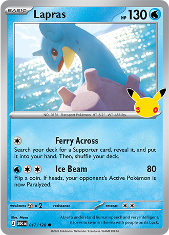 30th Celebration - 017/128 - Lapras