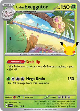30th Celebration - 002/128 - Alolan Exeggutor