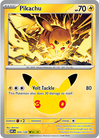 30th Celebration - 024/128 - Pikachu