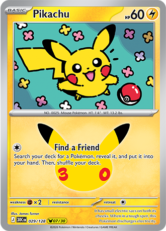 30th Celebration - 029/128 - Pikachu