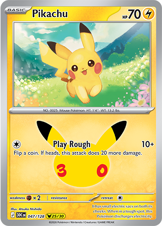 30th Celebration - 047/128 - Pikachu