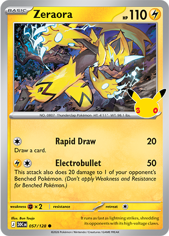 30th Celebration - 057/128 - Zeraora