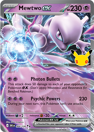 30th Celebration - 064/128 - Mewtwo ex