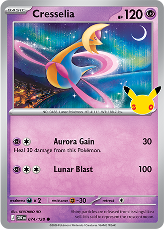 30th Celebration - 074/128 - Cresselia