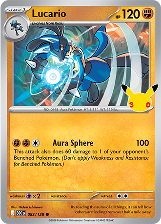 30th Celebration - 083/128 - Lucario