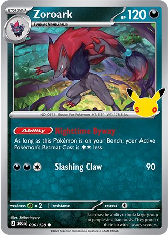 30th Celebration - 096/128 - Zoroark