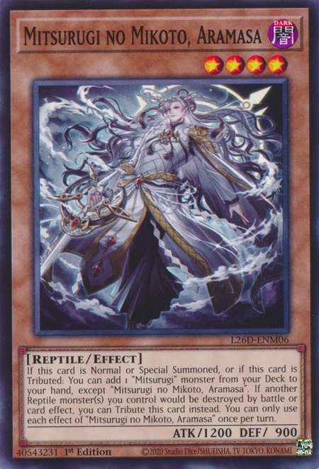 L26D-ENM06 - Mitsurugi no Mikoto, Aramasa