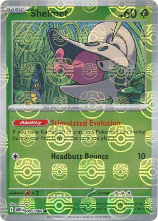 White Flare - 008/086 - Shelmet - Master Ball Reverse Holo
