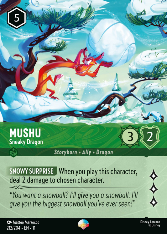 Winterspell - 212/204 - Mushu - Sneaky Dragon