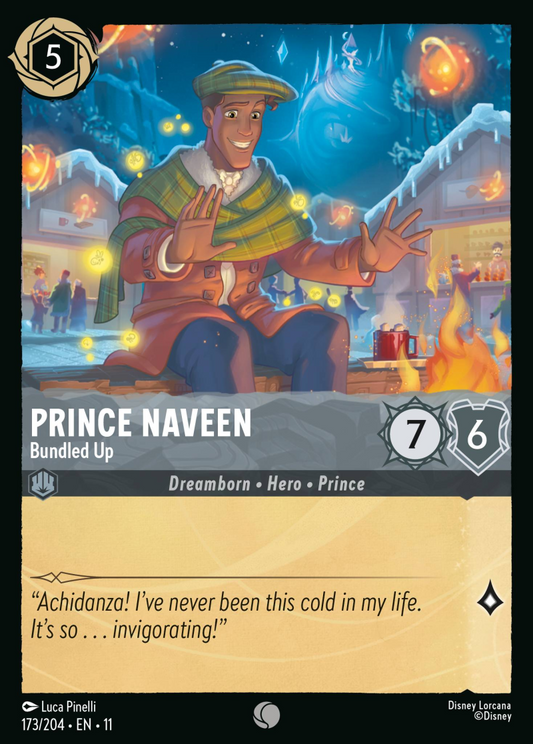 Winterspell - 173/204 - Prince Naveen - Bundled Up