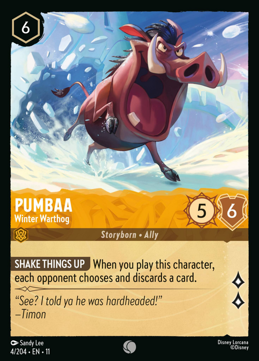 Winterspell - 004/204 - Pumbaa - Winter Warthog