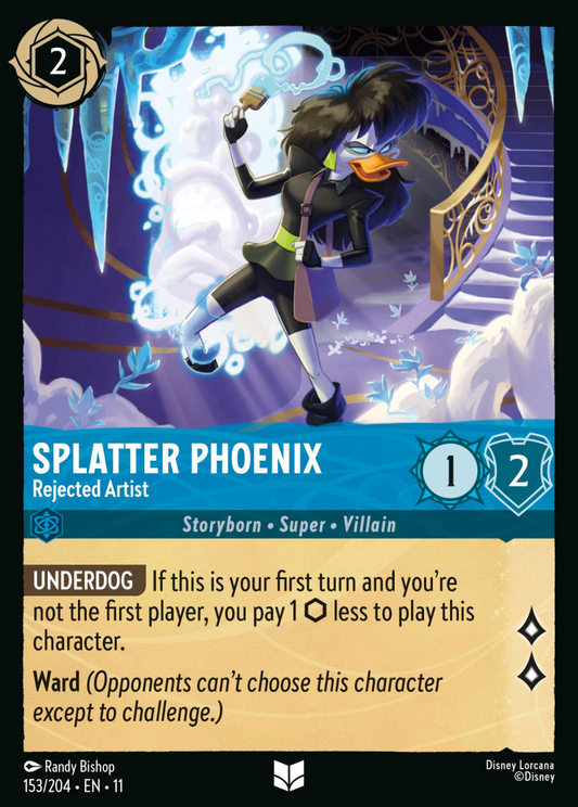 Winterspell - 153/204 - Splatter Phoenix - Rejected Artist