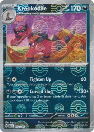Black Bolt - 059/086 - Krookodile - Poké Ball Reverse Holo