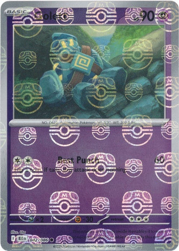 Black Bolt - 042/086 - Golett - Master Ball Reverse Holo
