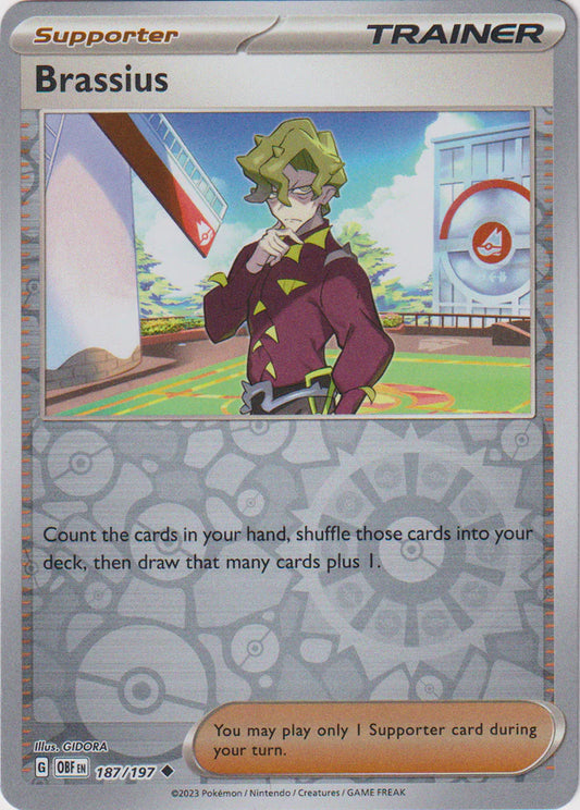 Obsidian Flames - 187/197 - Brassius - Reverse Holo