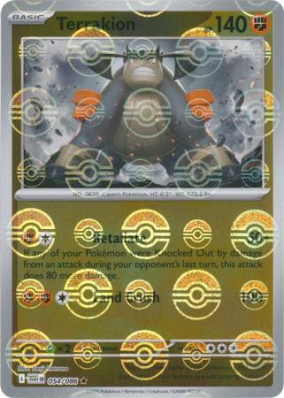 White Flare - 054/086 - Terrakion - Poké Ball Reverse Holo