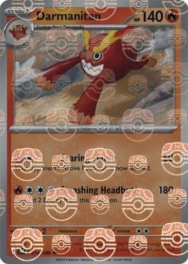 Black Bolt - 014/086 - Darmanitan - Master Ball Reverse Holo