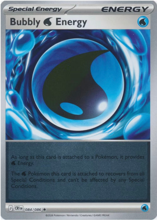 Chaos Rising - 084/086 - Bubbly Water Energy - Reverse Holo