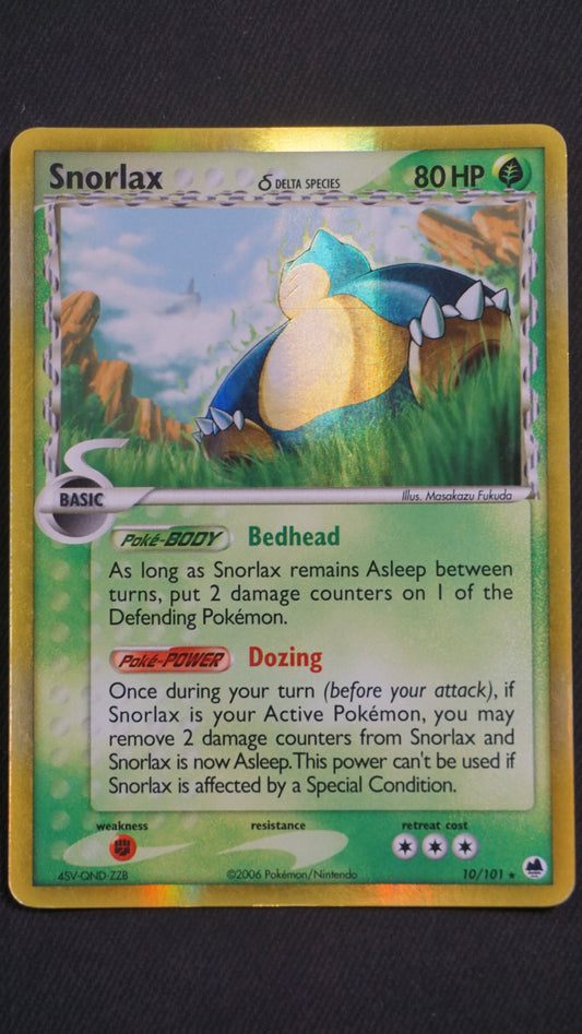 EX Dragon Frontiers – 10/101 – Snorlax δ Delta Species - Holo (Good)