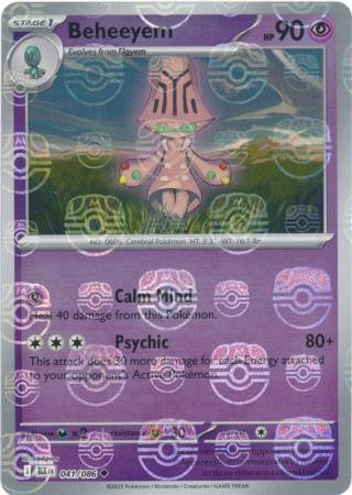 Black Bolt - 041/086 - Beheeyem - Master Ball Reverse Holo