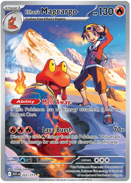 Ascended Heroes - 222/217 - Ethan's Magcargo