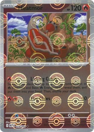 White Flare - 019/086 - Heatmor - Poké Ball Reverse Holo