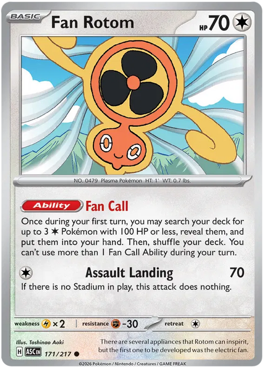 Ascended Heroes - 171/217 - Fan Rotom