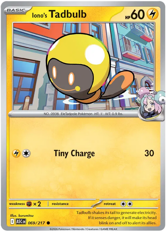 Ascended Heroes - 069/217 - Iono's Tadbulb