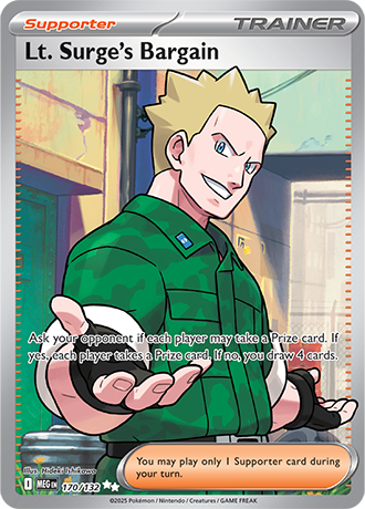 Mega Evolution - 170/132 - Lt. Surge's Bargain